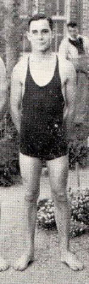 John Ansell, member of the Parkhill Cup swimming team 1937, Canberra Grammar.