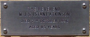 Memorial plaque, St. John the Baptist churchyard, Reid