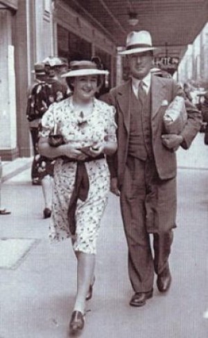John Barrie with his daughter, May, in Sydney.