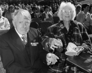 Harry and Ina Clapson, Anzac Day 1984