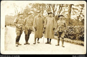 Ernest Dowling (second from left), England c1917. NLA image PIC/13392.