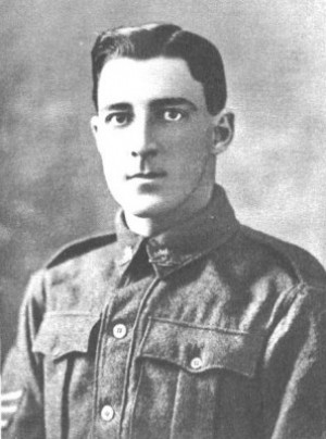 Eric Hudson. Sourced from the Bank of New South Wales Roll of Honour Book (1921), courtesy of Sandra Young.