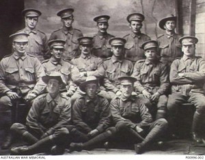 William Lawson (back row, 2nd from right). AWM image P00996.002.