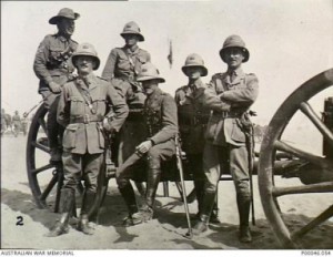 Price Morgan c1915 (2nd from right). AWM image P00046.054.