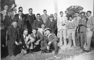 George Vincent, standing fifth from right, Norths Rugby Club c1950s. Image courtesy of Gavin Young.